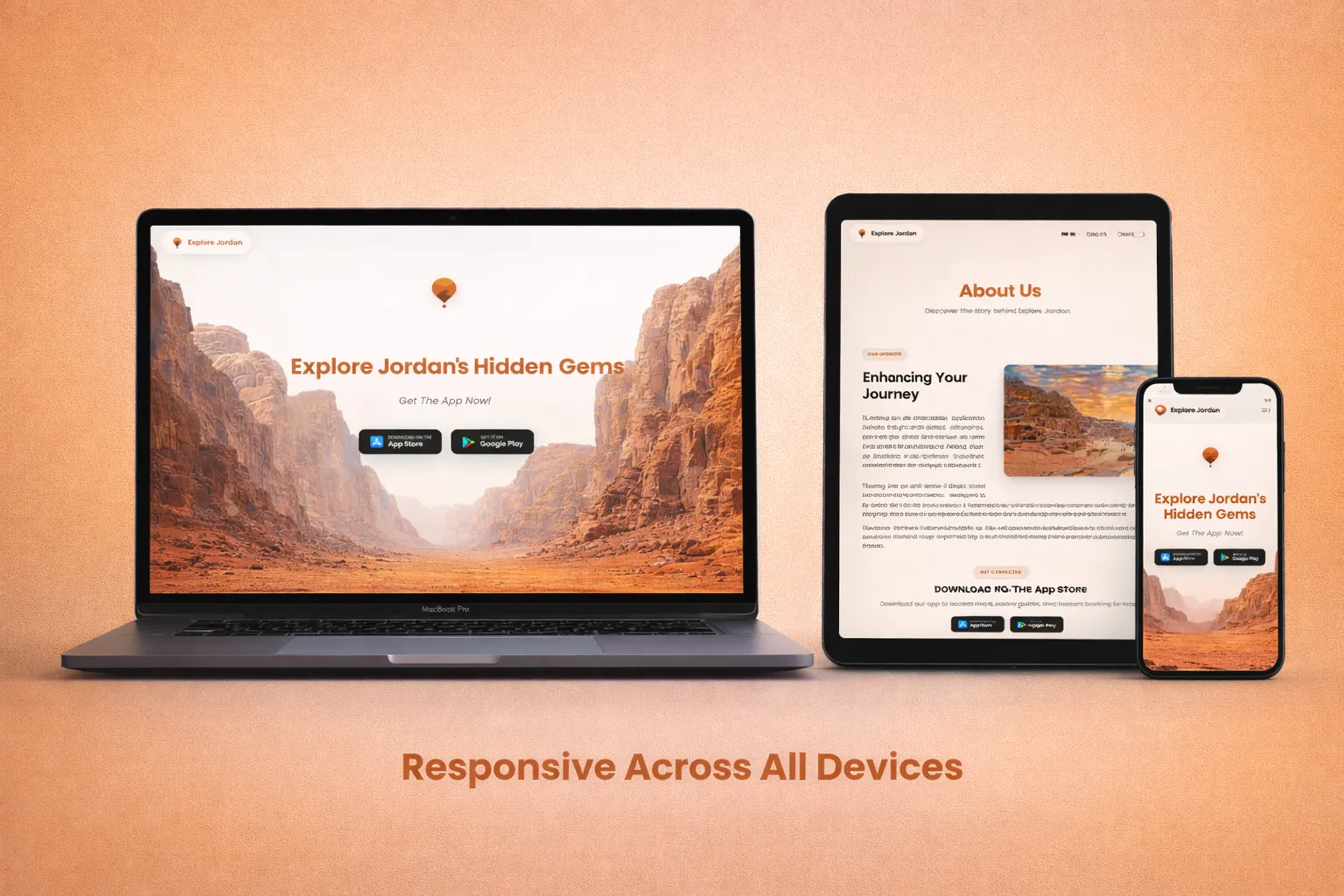 Explore Jordan Website - Responsive